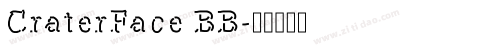 CraterFace BB字体转换
